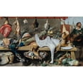 thumbnail image 2 of Frans Snyders 14x10 Gold Ornate Wood Frame and Double Matted Museum Art Print Titled - Game Market (1630s), 2 of 4