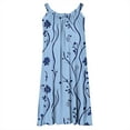 thumbnail image 4 of Generic Womens Summer Tank Dresses Sleeveless Round-Neck Fashion Style Print Dress Loose Comfy Pleated Beach Sundress, 4 of 4