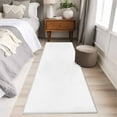 thumbnail image 5 of White Area Rugs 2x6 for Kitchen Runner Rug, Farmhouse Solid White Color Modern Art Non Slip Washable Rug Runner, Low Pile Indoor Floor Carpet Mat Bathroom Rugs for Bedroom, Kids Room, 5 of 9