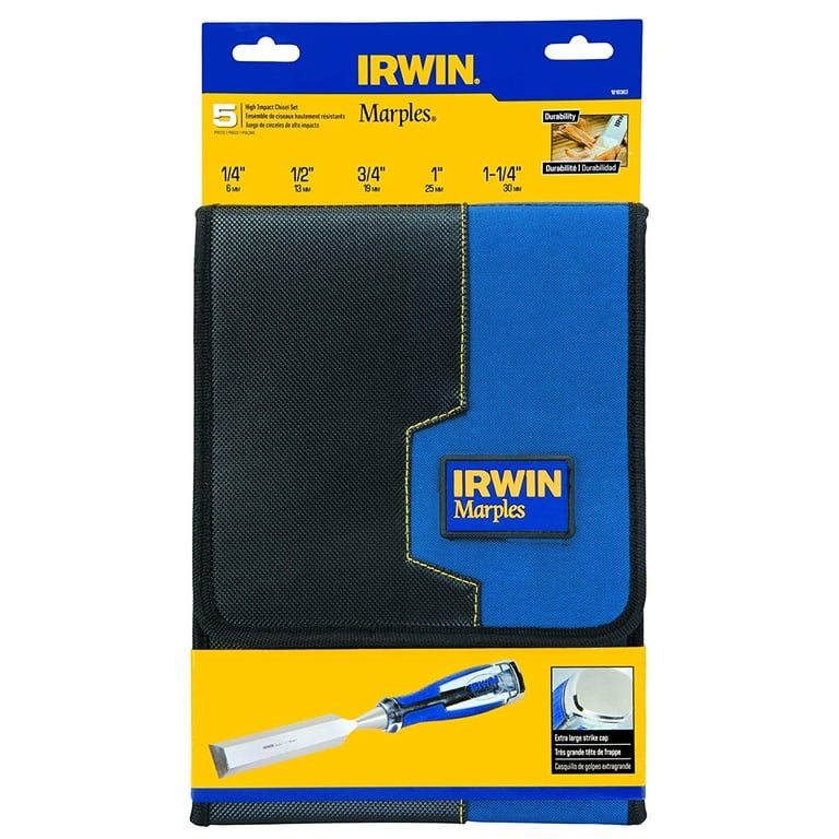 Irwin Marples Chisel Set with Wallet High-Impact 5-Piece 1819363