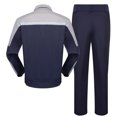 thumbnail image 3 of Penkiiy Unisex Work Suit With Long Sleeves Coat Jacket And Reflective Pants Color Blocking Set M Navy, 3 of 4