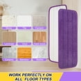 thumbnail image 5 of 16.5 inch Reusable Mop Pads Microfiber Spray Mop Replacement Heads for Wet/Dry Mops Compatible with Bona Floor Care System (3Pack), 5 of 6