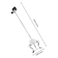 thumbnail image 2 of ETHZZLE Support Léger en Métal pour Pince de Partition, Plaqué Argent, pour Trompette, Partitions et Accessoires d'Instruments, 2 of 7
