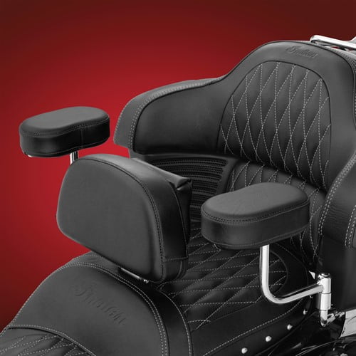 Show Chrome Accessories 30202 Indian Motorcycle Black Armrest Kit