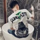 thumbnail image 3 of Camiseta de manga corta de verano con gráfico de Katoen para hombre, camisetas de anime para hombre, ropa de calle estampada, ropa genial con alfabeto Kpop, 3 of 4