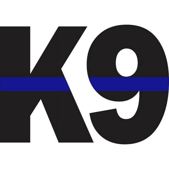 5in x 3.5in Blue Lives Matter K9 Sticker