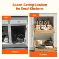 thumbnail image 4 of VEVOR Pull Out Cabinet Organizer, 17"W x 21"D Cabinet Drawer, Soft Close Slide out Shelf, Heavy-Duty Sliding Wood Drawer, Bottom and Side Assembly Base Cabinet Organization, Kitchen Pantry Bathroom, 4 of 9