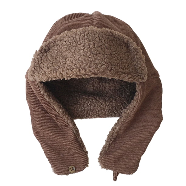 Gorro de invierno resistente al viento, gorro de invierno para bebé con forro polar, gorro de bombardero para niños, gorro cálido con orejeras para niños y niñas