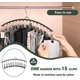thumbnail image 3 of 2 PCS Organizador de Fondo de Armario, Perchas Giratorias de 360° para Pantalones con 30 Pinzas, Organizador de Armario Colgante, Percha de Metal para Pantalones, 3 of 4