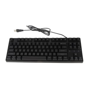 USB Clavier filaire, clavier mécanique ergonomique 87 Clés pliables de soutien du pied pour ordinateur