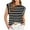Black, variant on Gustave Cap Sleeve Striped Tops for Women Summer Casual Shirts Crew Neck Trendy Basic T-Shirt Tank Blouse Loose Fit "White, S"