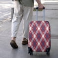 thumbnail image 3 of Red and Blue Star Argyle Pattern Luggage Cover Fashion Suitcase Cover Baggage Covers Fit 25-28 Inch Luggage (Go Travel), 3 of 5