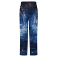 thumbnail image 6 of Mystic Night Sky With Fish And Stars Winter Female Pants Flannel High Waist Women Pants Lady Warm Straight Leg Plush Trousers, 6 of 7