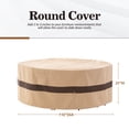 thumbnail image 6 of WJ-X3 Waterproof Patio Outdoor Round Furniture Cover for Table & Chairs, Anti Fade & Windproof, 110''Dia x 31''H, 6 of 7