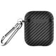 thumbnail image 1 of Seitruly Estuche para auriculares Fibra de carbono Auriculares Bluetooth Funda protectora de silicona Reemplazo para 1 2 Cables de audio/vídeo Negro, 1 of 8