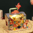 thumbnail image 4 of Casa de Muñecas de Madera DIY Baoblaze con Luces en miniatura, 4 of 8