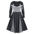 thumbnail image 1 of Más el tamaño de vestido cráneo del Bowknot panel de encaje Rosegal Vestidos casuales de talla grande, 1 of 5