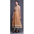 thumbnail image 3 of Bimba Kurti Indien Floral Pêche Clair pour Femmes Tenue de Soirée Robe Anarkali Kurti Sans Manches Petite, 3 of 6