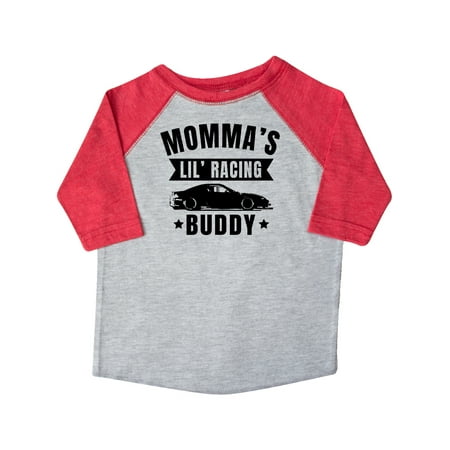 

Inktastic Mommas Lil Racing Buddy Gift Toddler Boy or Toddler Girl T-Shirt