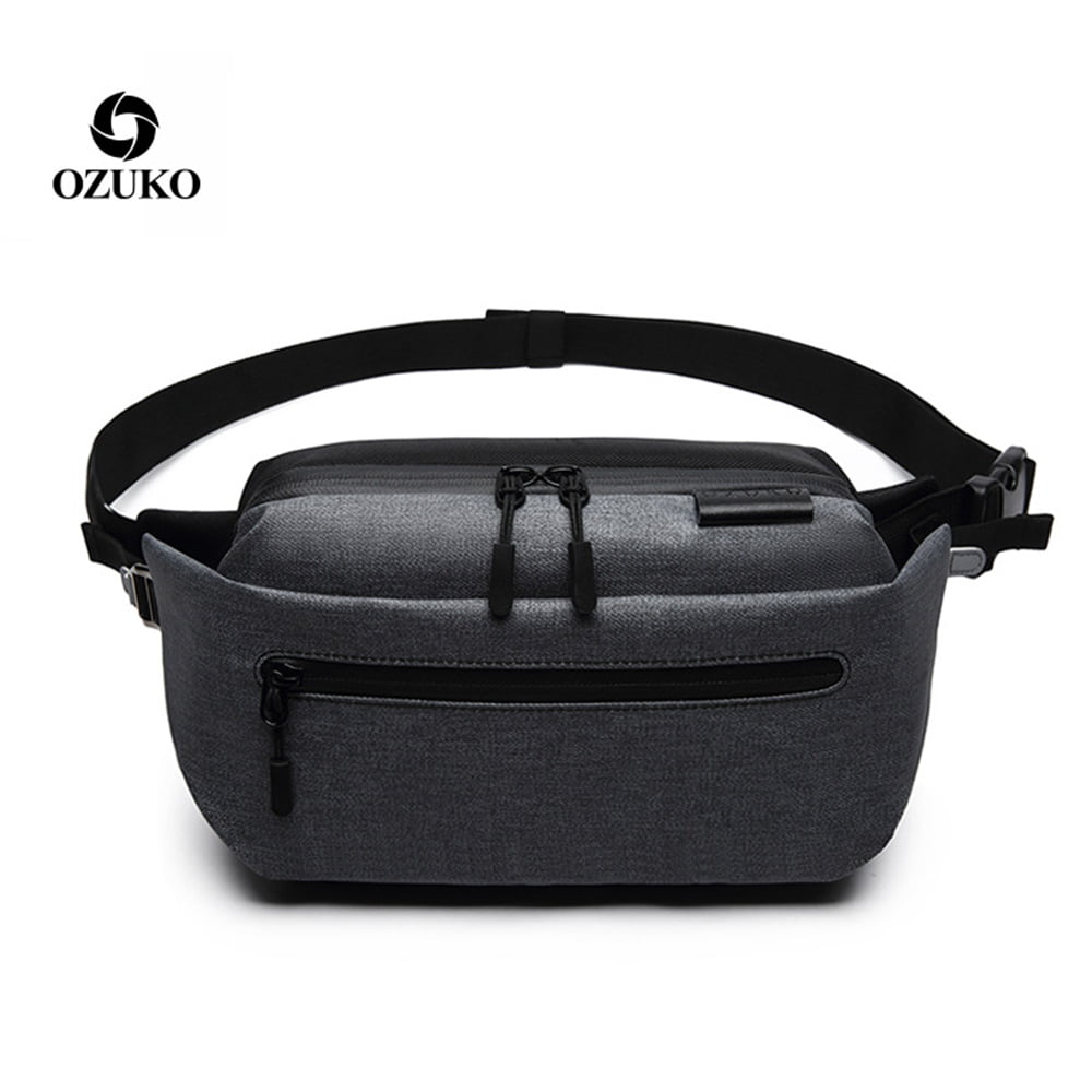 OZUKO Men Large Capacity Gym Multifunction Shoulder Bag Travel With Shoe Pouch 