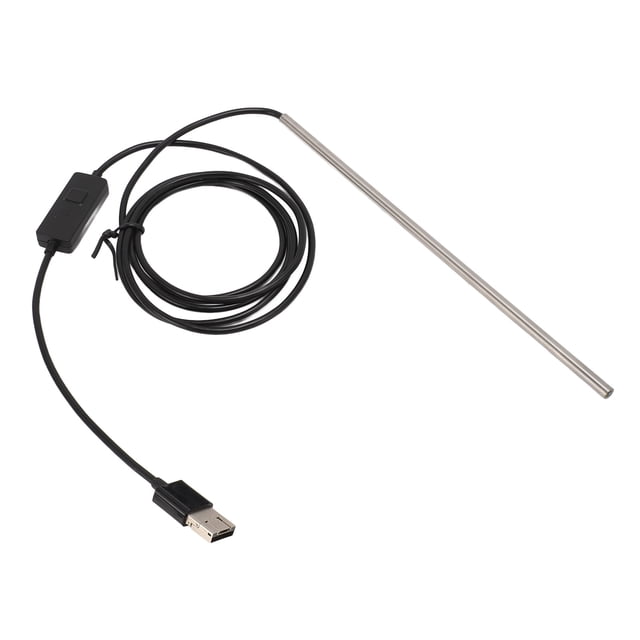 Industrial Borescope, 720P HD USB Endoscope with 6 LEDs and IP67 Waterproof Probe, for Automotive Repair Pipe Sewer Inspection Phone Tablet