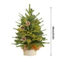 thumbnail image 3 of Fiudx Mini Árbol de Navidad, 30 Luces Led Blanco Cálido, Abeto Artificial con Piñas, Diseño Compacto, Acogedor Ambiente Navideño, Decoración para Interiores, Oficinas y Tiendas, 60 Cm, Funciona con P, 3 of 6