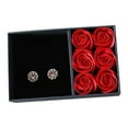 thumbnail image 2 of Clearance! Valentines Day Decorations Valentine's Day Jewelry Box Gift Box with Six Roses Ring Pendant Bracelet Box Flip Top Box with Eternal Life. A Box of Flowers, 2 of 8