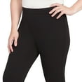 thumbnail image 4 of Alfred Dunner Womens Black Crepe Knit Short Length Pant, 4 of 4