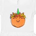 thumbnail image 4 of Inktastic Pumpkin Unicorn for Halloween and Thanksgiving Girls Toddler Dress, 4 of 5