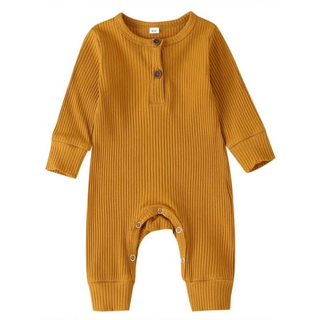 

Newborn Baby Boy Girl Long Sleeve Knitted Romper Jumpsuit One-Pieces Clothes