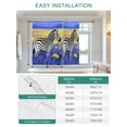 thumbnail image 6 of Blue Grassland Tie Up Curtains for Windows 63 Inch Length Balloon Curtains Kitchen Adjustable Balloon Window Shade Natural Zebra Yellow Woldflowers Hills Tie Up Bathroom Curtain Window 46"x63", 6 of 6