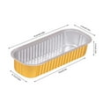 thumbnail image 2 of Uanit Disposable Small Foil Pans with Lids, Aluminum to Go Food Containers with Lids Mini Aluminum Pans Freezer Safe Foil Take out Trays Heat Proof Aluminum Meal Prep Containers, 2 of 4