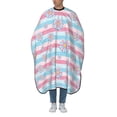 thumbnail image 1 of ZICANCN Hair Cutting Cape for Adults,Pastel Flowers Stripes Cape Salon Barber Cape for Hair Stylist Shampoo Capes Waterproof , 55x66 Inch, 1 of 7