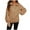 Khaki, variant on OKSALE Half Zip Knit Sweaters for Women Trendy Lapel Sweater Loose Long Sleeve Knitted Pullover Solid Color Jumper Slouchy Comfortable Fall Tops
