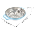 thumbnail image 2 of Tray Plates Baby Weaning Plate Metal Divider Plate Stainless Steel Food Storage Plate for Home Kitchen, 2 of 5