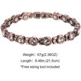 thumbnail image 2 of Women's Copper Bracelet Elegant Crystal Bracelet, 2 of 3
