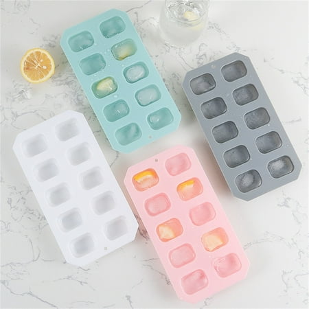 

Kitchen Gadgets Flexible Ice Tray 10 Ice Silicone Silicone Molds For Freezer Easy Release Stackable Ice Trays For Cocktail Or Juice Kitchen Accessories Kitchen Organization