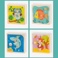 thumbnail image 5 of Rompecabezas de madera azul para educación infantil, juguetes para niños, 5 of 5