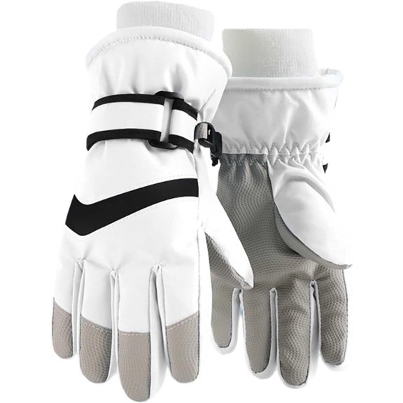 DizeyBoyo Kids Winter Gloves, Kids Cold Weather Insulated Outdoor Snow Ski Gloves for Snowboarding, Sledding, Waterproof Winter Warm Gloves for Boys Girls