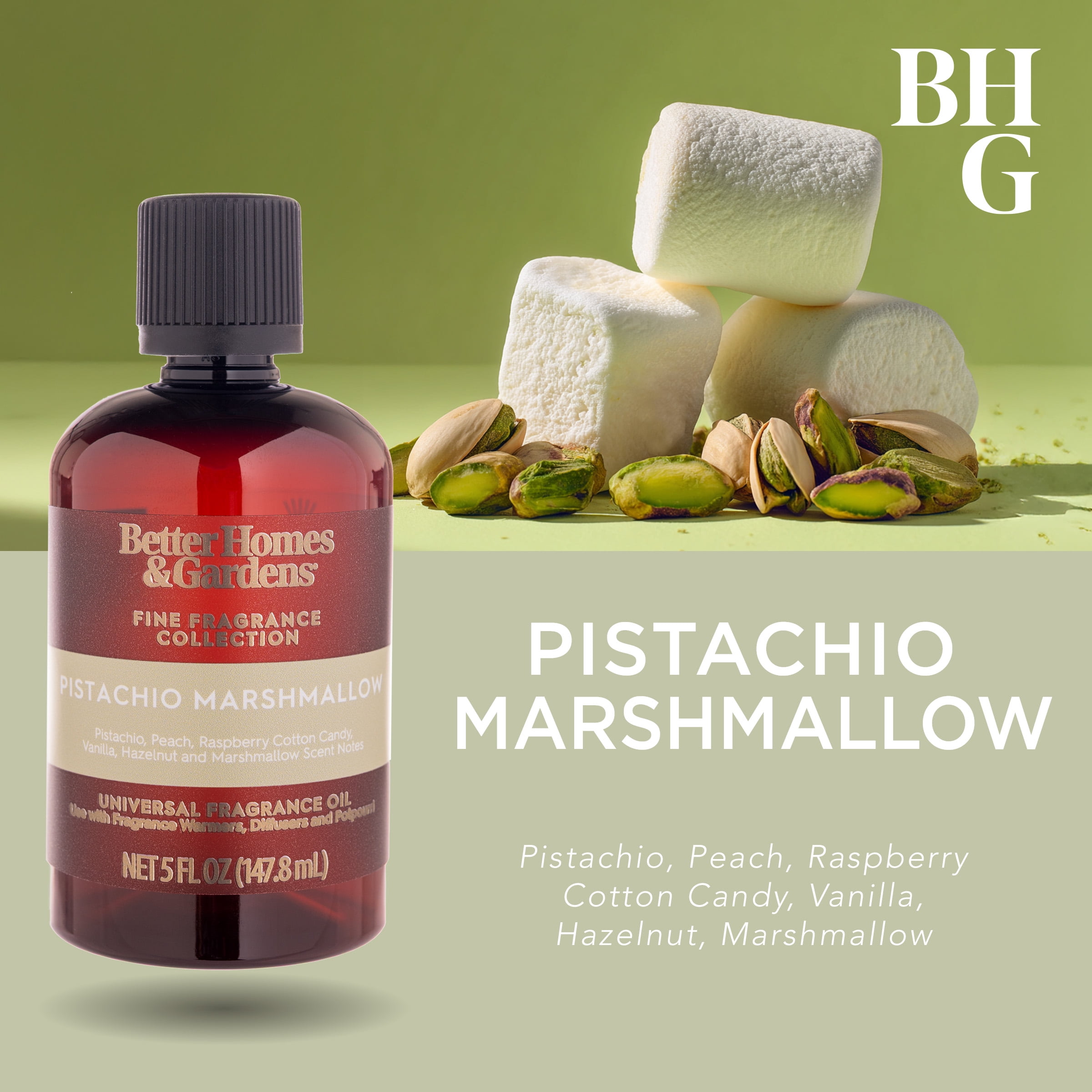 Better Homes & Gardens Fine Fragrance Universal Oil, Pistachio Marshmallow, 5 fl oz