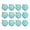 D, variant on Floleo Christmas Ball Ornaments Set 12Pcs Shatterproof Turquoise Baubles Hand-Painted Gold Patterns Xmas Tree Decorations Gift Box Packaging