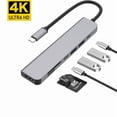 thumbnail image 3 of 7-in-1 USB-C Hub with 4K60Hz HDMI - USB to HDMI Adapter with SD/TF Card Reader & PD Charging, Multiport Docking Station for Laptop/PC/MacBook, 3 of 5