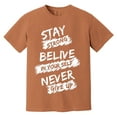 thumbnail image 3 of Stay Strong Believe in Yourself Never Give Up T-Shirt, Motivational Oversized Tee for Women Men, 3 of 7