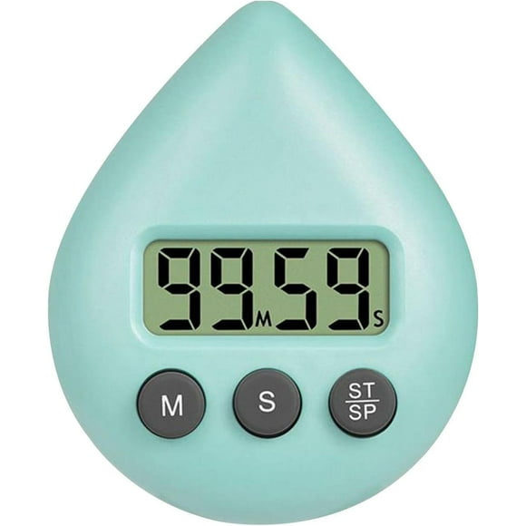 Shower Timer, Digital Shower Clock with Timer, Waterproof Timer with Alarm and Suction Cup, Energy Saver Home Kitchen Timer