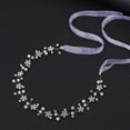 thumbnail image 2 of Nvzi Horquillas para el pelo de boda con flores para novias, peinetas con perlas de cristal, pinzas para el pelo, tocado, accesorios para el pelo de boda dorados, joyas - doradas, 2 of 4