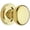 Lifetime Polished Brass, variant on Baldwin 5015.Idm 5015 Non-Turning One-Sided Dummy Door Knob - Brass