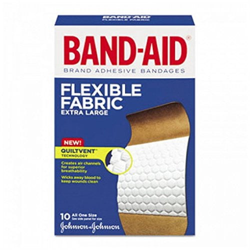 5 Pack BANDAID Flexible Fabric Bandages Extra Large 10 Each