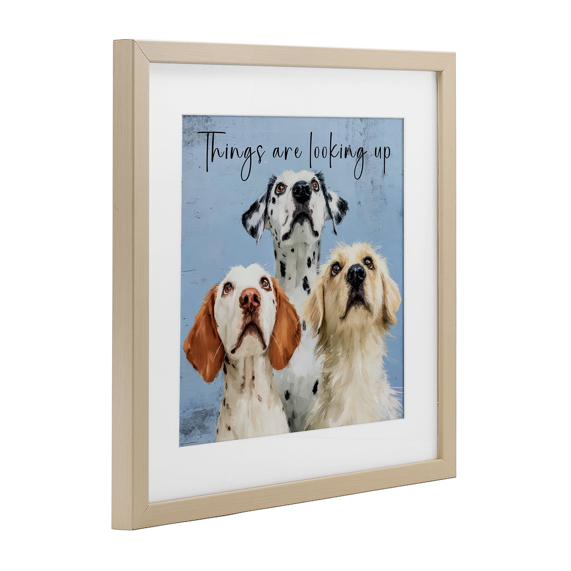Stupell Industries Things Are Looking Up Birch Framed Print Under Glass, design by Kim Curinga