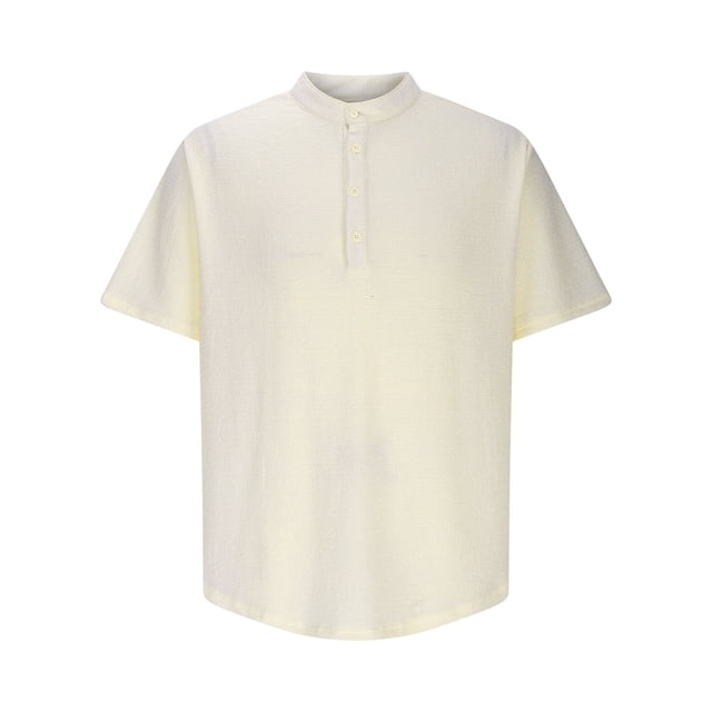 pstuiky camiseta de hombre, Camisa holgada informal y de moda de verano y lino a rayas para hombre ropa de hombre m