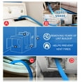 thumbnail image 6 of UHIAGREE 2 Pieces Dryer Vent Cleaner Tools Kit,Dryer Lint Brush and Vacuum Hose Attachment(Blue), 6 of 6
